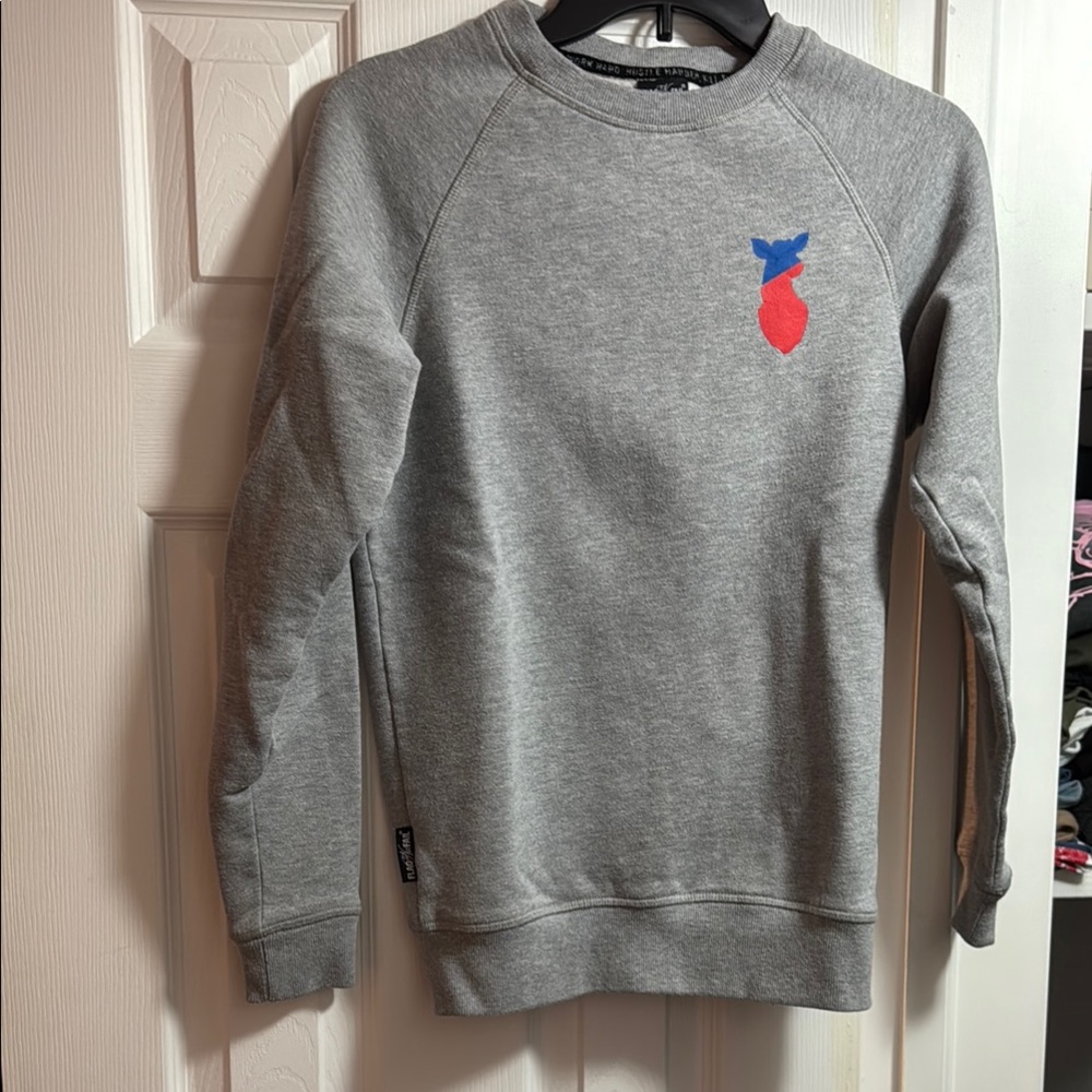 Flag nor fail Gray Crewneck Sweater